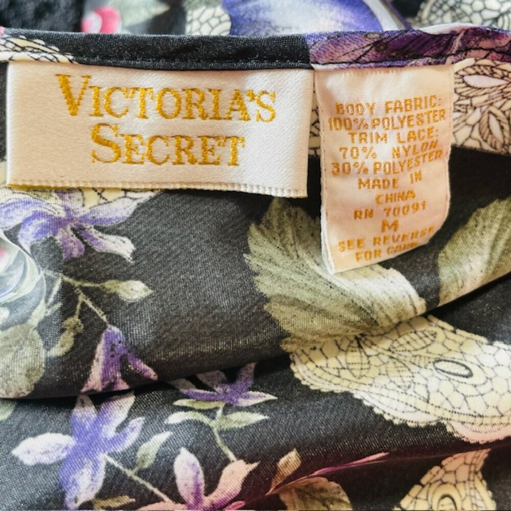 Vintage Victoria’s Secret Gold Label Teddy Romper Lace Floral Satin Dainty Med - Picture 9 of 13